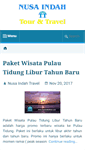 Mobile Screenshot of nusaindahtravel.com